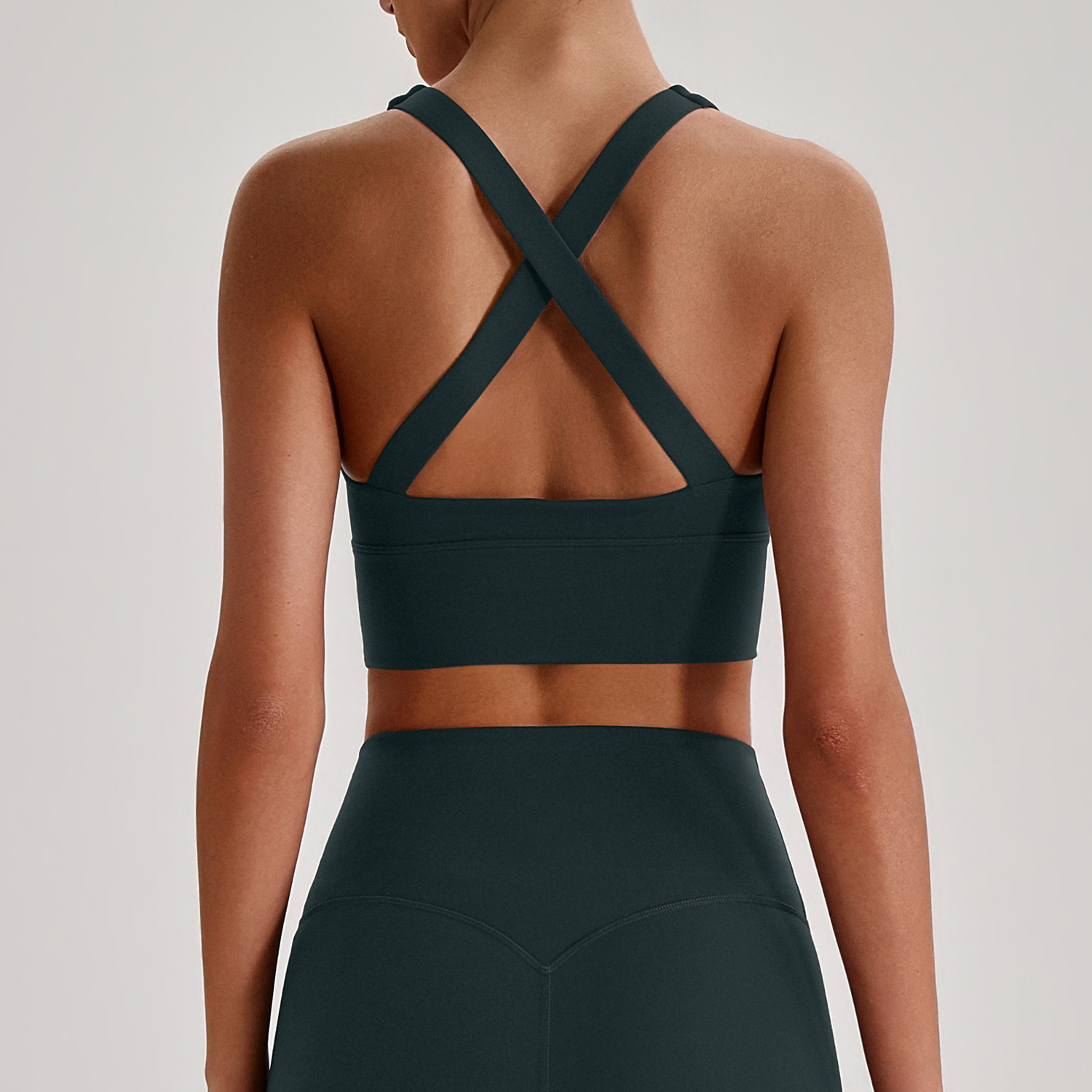 Custom Logo Women Seamless Yoga Tank Top Padded Sports Bra Breathable Quick Dry Gym Workout Activewear 4158