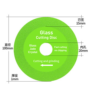 แผ่นขัดใยแก้ว 100 มม. สำหรับตัดกระจก โลหะผสม สีเขียว - Product Image 6