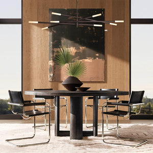 Modern Multi Head Chandelier <b>Led</b> <b>Lighting</b> Fixture Round Design For Living Room Villa Decor - Product Image 2