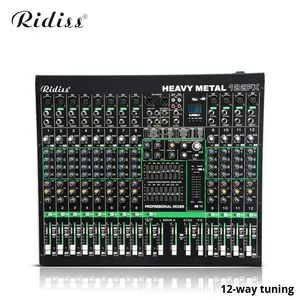 Consola <span class=keywords><strong>de</strong></span> Mezcla Analógica Profesional Serie T-162FX <span class=keywords><strong>de</strong></span> 8, 12 y 16 Canales, Modelo para Bodas, Actuaciones en Escenario, Efecto <span class=keywords><strong>de</strong></span> Reverberación, USB - Product Image 4
