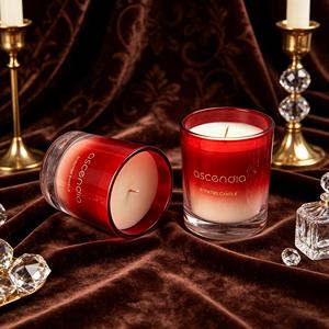 Bougie parfumée en cire de soja Ascendia dans un bocal en verre, aromathérapie, parfum floral, décoration de luxe pour la maison, cadeau pour la Saint-Valentin - Product Image 2