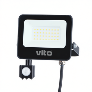 Vito 30W <b>LED</b> Outdoor Floodlight 3000Lm PIR <b>Sensor</b> Cold <b>Light</b> 6000K IP65 - Product Image 3