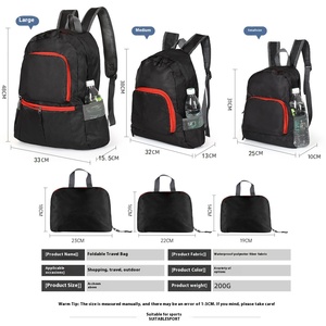 <strong>Large</strong> Capacity Fashionable Diamond Pattern Water-Resistant Foldable <strong>Backpack</strong> for Outdoor <strong>Hiking</strong> and Travel - Product Image 3