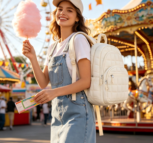 Sac à dos pour ordinateur portable de 17,3 pouces pour femmes, sac à dos de voyage antivol, sac à dos de travail matelassé, fabricant - Product Image 5