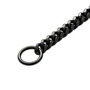 Collares de entrenamiento para mascotas, eslabones pesados, cadena de estrangulación de perro negro <span class=keywords><strong>PitBull</strong></span> Mastiff - Product Image 2