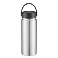 Bouteille d'eau noire isolée en acier inoxydable, Spray noir, Durable, ml