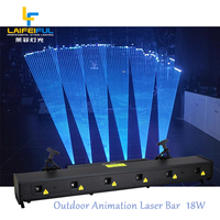 Projecteur de lumière laser d'animation à 6 têtes IP66 étanche DJ Disco éclairage de scène Bar Club Party Effect Light avec DMX 512