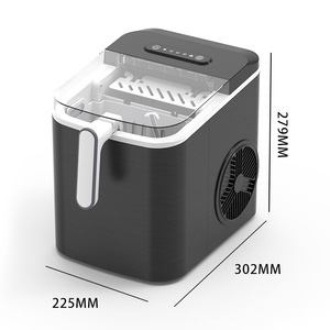 Home <b>Ice</b> <b>Maker</b> 1.3L Automatic <b>Ice</b> Cube Machine For Dormitory Vehicle Use Black 302x225x279MM - Product Image 1