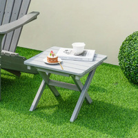 Treeents Tables pliantes en plastique HDPE pour l'extérieur Meilleure vente Tables de salon pliantes modernes pour jardin, balcon et ferme