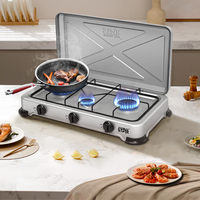 Cuisinière à gaz WINNING STAR ST-9660, nouvelle conception, 3 brûleurs, pour la maison et la cuisine, petite cuisinière commerciale sur pied