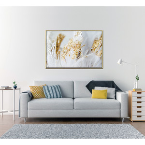 HMS dorate aculei oro incorniciato da parete arte elegante decalcomania per la decorazione della casa - Product Image 4