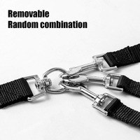 Ceinture de sécurité réglable en polyester et nylon pour animaux de compagnie, une attache pour trois, respectueuse de l'environnement, pour chiens de taille moyenne, style classique