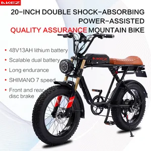 Hochwertiges 48V 500W Fat Tire Elektro fahrrad 20 Zoll Adult E Mountainbike 13 Ah Lithium batterie Fast E Bike Zum Verkauf
