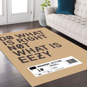 Faites ce qui est juste pas ce qui est facile tapis Hype chambre décor rue mode tapis Hit chaussures tapis Sneaker tapis de sol - Product Image 4