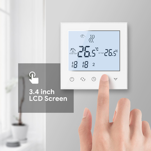 Beok Tuya WiFi 16A Chauffage électrique Thermostat <span class=keywords><strong>de</strong></span> pièce intelligent avec <span class=keywords><strong>sonde</strong></span> <span class=keywords><strong>de</strong></span> sol externe - Product Image 5