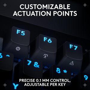 <span class=keywords><strong>Clavier</strong></span> de jeu filaire <span class=keywords><strong>Logitech</strong></span> <span class=keywords><strong>G</strong></span> <span class=keywords><strong>PRO</strong></span> X TKL Rapid Tenkeyless LIGHTSYNC <span class=keywords><strong>Clavier</strong></span> filaire à éclairage RVB avec commutateurs analogiques magnétiques - Product Image 6
