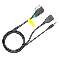 Interfaz de Música AMI MMI, Cargador USB, Cable Auxiliar con Conector de 3.5 mm para VW AUDI S5 Q5 Q7 A3 A4L A5 A1