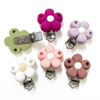 Nouveau porte-sucette certifié EN71 avec perles en silicone sans BPA, de qualité alimentaire, non toxique, disponible en 10 couleurs