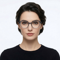MT90001 Vente en gros de montures de lunettes optiques en acétate, montures de lunettes de mode, œil de chat pour femmes