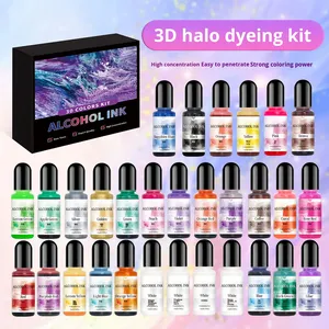 Fournisseur Direct d'Usine Guangdong – Nouvelle <span class=keywords><strong>Peinture</strong></span> DIY à Base de Colorants Acides Dégradés, 30 Couleurs, 10ml - Product Image 2
