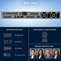 Serveur Rack 1U ProLiant DL360 Gen12 Haute Performance en Stock, Double Processeur Intel Xeon, 8 To DDR5 6400 EDSFF NVMe, pour Virtualisation et Bases de Données