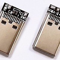 Conector USB Tipo C Macho de 24 Pines, USB 2.0 C a C, Carga Rápida PD de 60W, Capacitor Integrado de 10nF, 5A, SMD DIP PCB