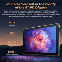 Tablet PC Robusta OUKITEL RT3 Pro Global con Red 4G, IP68/IP69K, 4GB+128GB, Pantalla de 8.0 Pulgadas, Android 14, Compatible con Doble SIM