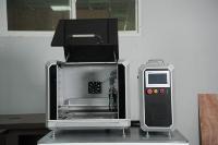 Machine de découpe laser à fibre de bureau 800W 1200W 1000W, découpeuse laser compacte pour métal 400x400mm