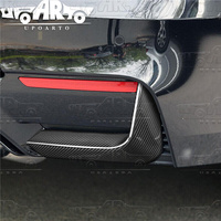 Parachoques de coche ABS plástico fibra de carbono aspecto trasero embellecedor cenefa esquina para BMW F80 M3 F82 M4 2014 2015 2016 2017 2018 2019 2020