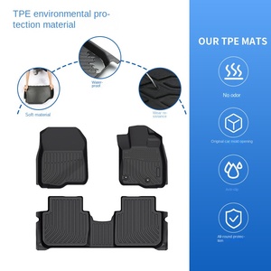 Tapis de sol de voiture 3D 5D TPE imperméable 5MM d'épaisseur pour conduite à droite VW Golf Mk8 RHD 2022-2025 résistant à l'usure avec <span class=keywords><strong>logo</strong></span> imprimé - Product Image 2