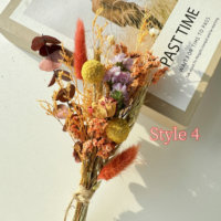 Pendaison de crémaillère décor à la maison cadeaux d'anniversaire Boho Mini fleur sèche Rose Bouquets pour Bouquet de boîte aux lettres