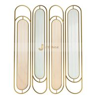 Paravent translucide imperméable en acier inoxydable LL80, séparateur de pièce du sol au plafond, avec design personnalisé