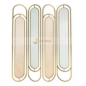 Paravent décoratif en acier inoxydable LL80, écran de séparation de plafond, écran mural, séparateurs de pièce du sol au plafond - Product Image 2