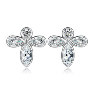 Parure de bijoux de luxe italienne européenne en argent sterling plaqué rhodium avec zircone cubique pour femme, idéale pour mariage, fiançailles, fête ou cadeau - Product Image 3