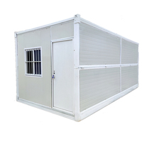 Conteneur pliable en bois préfabriqué de 20 pieds, économique, pour camping, maisons miniatures, cabine portable, bureau, maison conteneur pliable, supermarché