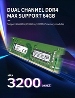 Nouvelle mémoire SO-DIMM DDR4 double canal 64 Go 2024 pour processeurs Intel Core i7/i5/i3 12e/13e génération 65W H510/B560 Thin Mini ITX SATA AIO