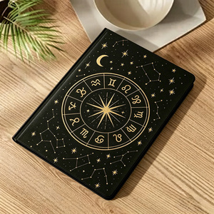 Journal d'<span class=keywords><strong>horoscope</strong></span> à couverture rigide, carnet personnalisé avec motif étoile à huit branches et lune - Product Image 2
