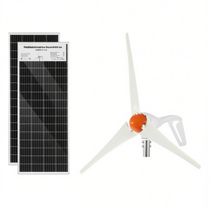 Paneles solares monocristalinos de 100W, 200W, turbina eólica de 12V, 400W, Kit de energía solar y eólica, controlador MPPT para casa y barco, 2 uds. - Product Image 1