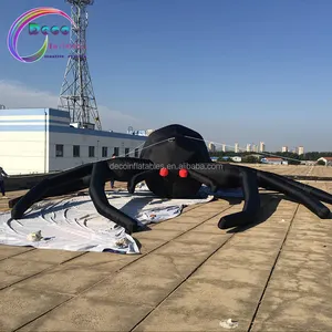 Özelleştirilmiş dev 10m geniş cadılar bayramı bahçe dekorasyonu şişme örümcek - Product Image 1