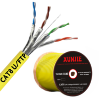 Fabricant Shield Intérieur U/FTP Cat8 22AWG 305m PVC LSZH Cat 8 LAN Câble réseau Ethernet Câbles de communication