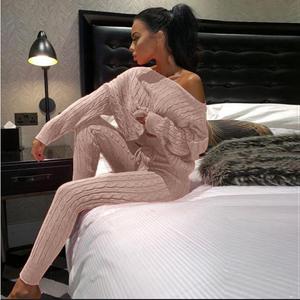 Yiwu Youke autunno 2023 abbigliamento donna tenere al caldo 2 pezzi Set manica lunga donna 3XL oversize Plus Size maglione personalizzato lavorato a <span class=keywords><strong>maglia</strong></span> - Product Image 5