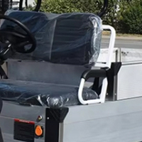 Chariot de transport électrique à batterie au lithium, fermé, avec benne de chargement métallique, 4KW