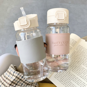 Factory Wholesale Custom 500ml Large Capacity Silicone Straw <b>Bottle</b> for Outdoor <b>Sports</b> Camping High-Temperature Resistance - Product Image 1