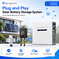 Système solaire compact pour balcon avec batterie micro onduleur PV de 800W Installation de bricolage certifiée UE Kit d'économies d'énergie de 350W/450W/550W