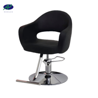 Chaise de salon de manucure pivotante confortable avec dossier relevable, revêtement en cuir, mobilier de salon de beauté, chaise de coiffeur, chaise de manucure