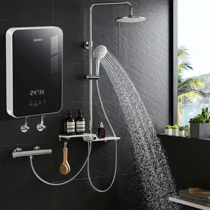 Anında elektrikli tanksız su ısıtıcı anlık sıcak su ısıtıcı mutfak banyo duş için