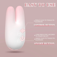 Vibrateur Lapin 2-en-1 Point G avec 9 Modes de Vibration, Rechargeable, Étanche, Masseur à Percussion pour Femme