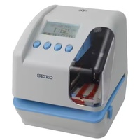 Reloj Registrador de Tiempo Digital Electrónico SEIKO TP50, Máquina de Registro de Fecha Multifuncional, Reloj de Tarjeta Perforada de Autoservicio con Capacidad Ilimitada