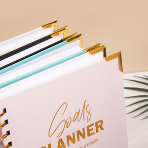 Agenda personnalisé A5 <span class=keywords><strong>noir</strong></span> pour la manifestation des objectifs hebdomadaires <span class=keywords><strong>et</strong></span> carnet de notes à spirale avec boîte cadeau - Product Image 3