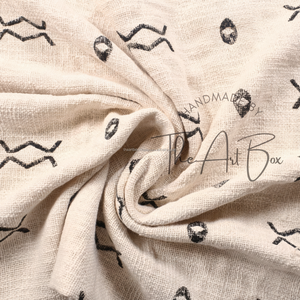 Precio de fábrica indio hecho a mano 100% algodón orgánico bloque de mano impreso paño de barro Beige tiro ropa de cama colcha regalo manta tejida - Product Image 1